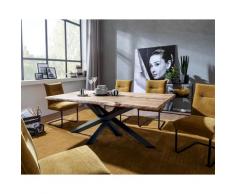 3S Frankenmöbel »Eclipse II« Epoxid Wildeiche Esstisch 200x100 cm / Epoxid schwarz