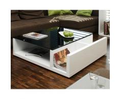 SalesFever »Oido« Couchtisch weiß/schwarz 100x30x100 cm