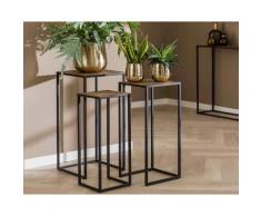 designline »metallic« Blumentisch 3er-Set