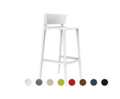 Vondom »AFRICA« Outdoor Barstuhl Sitzhöhe 66 cm / Lackiert Hochglanz / Anthracite