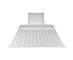 Elegante Mako-Satin Bettwäsche »Noblesse« Weiß 2245-00 Bettwäsche / 155x200 cm / 80x80 cm