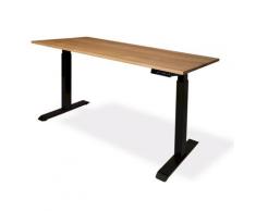 Klenk »Woodpower« Schreibtisch höhenverstellbarer Wildeiche massiv – erhältlich in 6 Größen