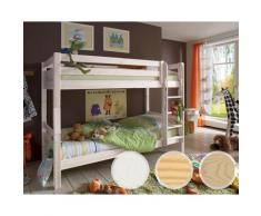 INFANSKIDS Etagenbett Kiefer weiss