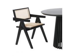 SIT »Maria« Rattan Armlehnstuhl schwarz