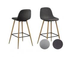 Actona »Wilma« Barhocker Eichelook 46,6x101x51 cm / hellgrau