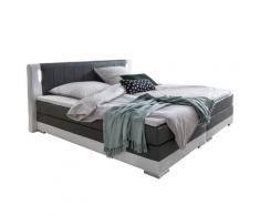 SalesFever »Brooklyn« Boxspringbett grau/weiß 180x200 cm