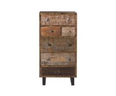 Massivholz »Priya« Unikat Kommode - 6 Schubladen