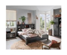 3S Frankenmöbel »Cosma« Massivholz Bett II grau WZ-0480 / 180x200 cm