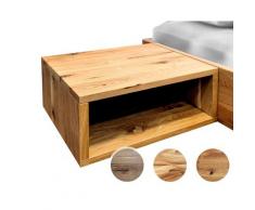 BlackWood »Dolce Vita« Massivholz Nachttisch I ohne Schublade / Wildeiche rustic