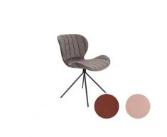 Zuiver Designer-Stuhl OMG Velvet Old Pink