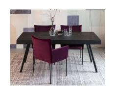 designline »Dion Velvet« Polsterstuhl mit Armlehne pink