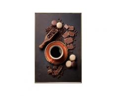 La Casa »Coffee and Chocolate« Wandbild 60x90 cm Glasbild