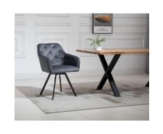 SalesFever »Fiona« Polsterstuhl mit Drehfunktion grau