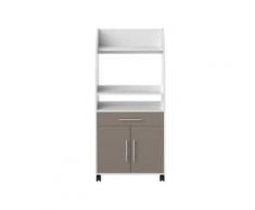 TemaHome »Jeanne« Küchenwagen Weiß mit Taupe