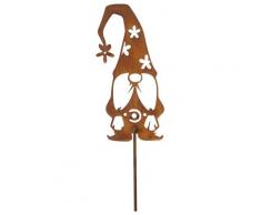 Rost-Wichtel mit Zöpfen, 25 cm