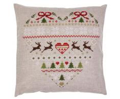 Stickkissen Landhaus Weihnacht