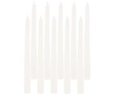 Stabkerzen, ecru, 24,5 x 2,2 cm, 10 Stück