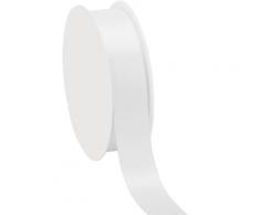 Satinband, weiß, 25 mm, 25 m