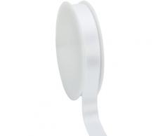 Satinband, weiß, 15 mm, 50 m