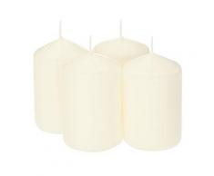 Mini-Stumpenkerzen, vanille, 6,2 x 4,8 cm, 4 Stück