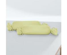 biberna Feinjersey-Nackenrollenbezug Doppelpack pistaziengrün, 2x 15x40 cm