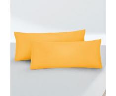 biberna Feinjersey-Kopfkissenbezug Doppelpack honig, 2x 40x60 cm