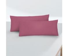 biberna Feinjersey-Kopfkissenbezug Doppelpack brombeer, 2x 40x80 cm