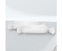biberna Feinjersey-Nackenrollenbezug Doppelpack weiss, 2x 15x40 cm