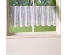 Gardine weiß-grün