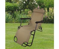 VCM Gartenliege "Maltosa" Creme