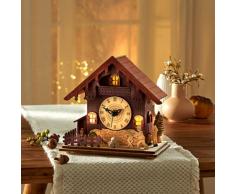LED-Uhr "Holzhaus" Eldo