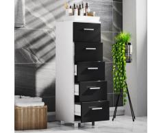 VCM Schubladenschrank "Zalo M" Schwarz