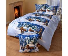 Bettwäsche "Bergdorf", 3-tlg.