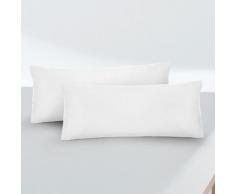 biberna Feinjersey-Kopfkissenbezug Doppelpack weiss, 2x 40x60 cm