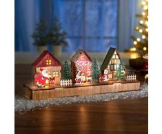 LED-Deko "Weihnachtsdorf mit Festbeleuchtung" Eldo