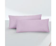 biberna Feinjersey-Kopfkissenbezug Doppelpack viola, 2x 40x80 cm