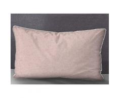 biberna Melange-Flanell Kopfkissenbezug MELANGE UNI rose, 40x80 cm