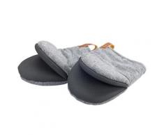WENKO Topfhandschuhe Ada Mini Grau, Handflächen aus Neopren