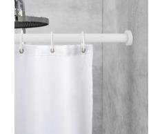 WENKO Teleskop-Duschstange "Luz" 70 - 115 cm weiß aus Aluminium