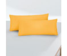 biberna Feinjersey-Kopfkissenbezug Doppelpack honig, 2x 40x80 cm
