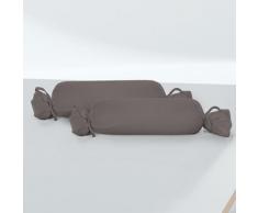 biberna Feinjersey-Nackenrollenbezug Doppelpack silber/grau, 2x 15x40 cm