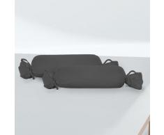 biberna Feinjersey-Nackenrollenbezug Doppelpack titanium, 2x 15x40 cm