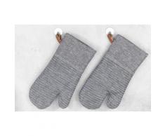 WENKO Topfhandschuhe "Ada Stripes" Grau