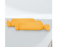biberna Feinjersey-Nackenrollenbezug Doppelpack honig, 2x 15x40 cm
