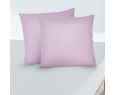 biberna Feinjersey-Kopfkissenbezug Doppelpack viola, 2x 40x40 cm