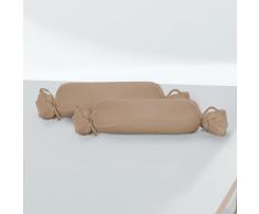 biberna Feinjersey-Nackenrollenbezug Doppelpack macchiato, 2x 15x40 cm
