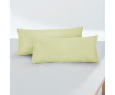 biberna Feinjersey-Kopfkissenbezug Doppelpack pistaziengrün, 2x 40x60 cm