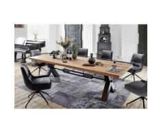 Esstisch in Industrial-Style Eiche massiv Roma Rustikale Eiche geölt 220x110 cm