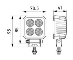 HELLA Arbeitsscheinwerfer 1GA 357 110-002