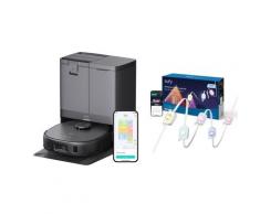 eufy Saugroboter X10 Pro Omni +eufy Festinstallierte Außen‑Lichterkette E22, 30m, 60 Triple‑LEDs